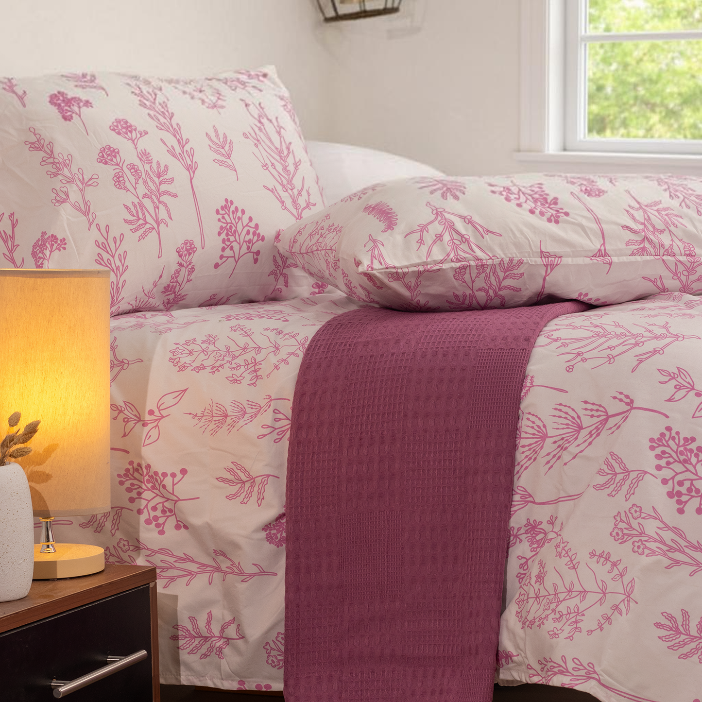 Floral Cotton Bedsheet Set - Ps04