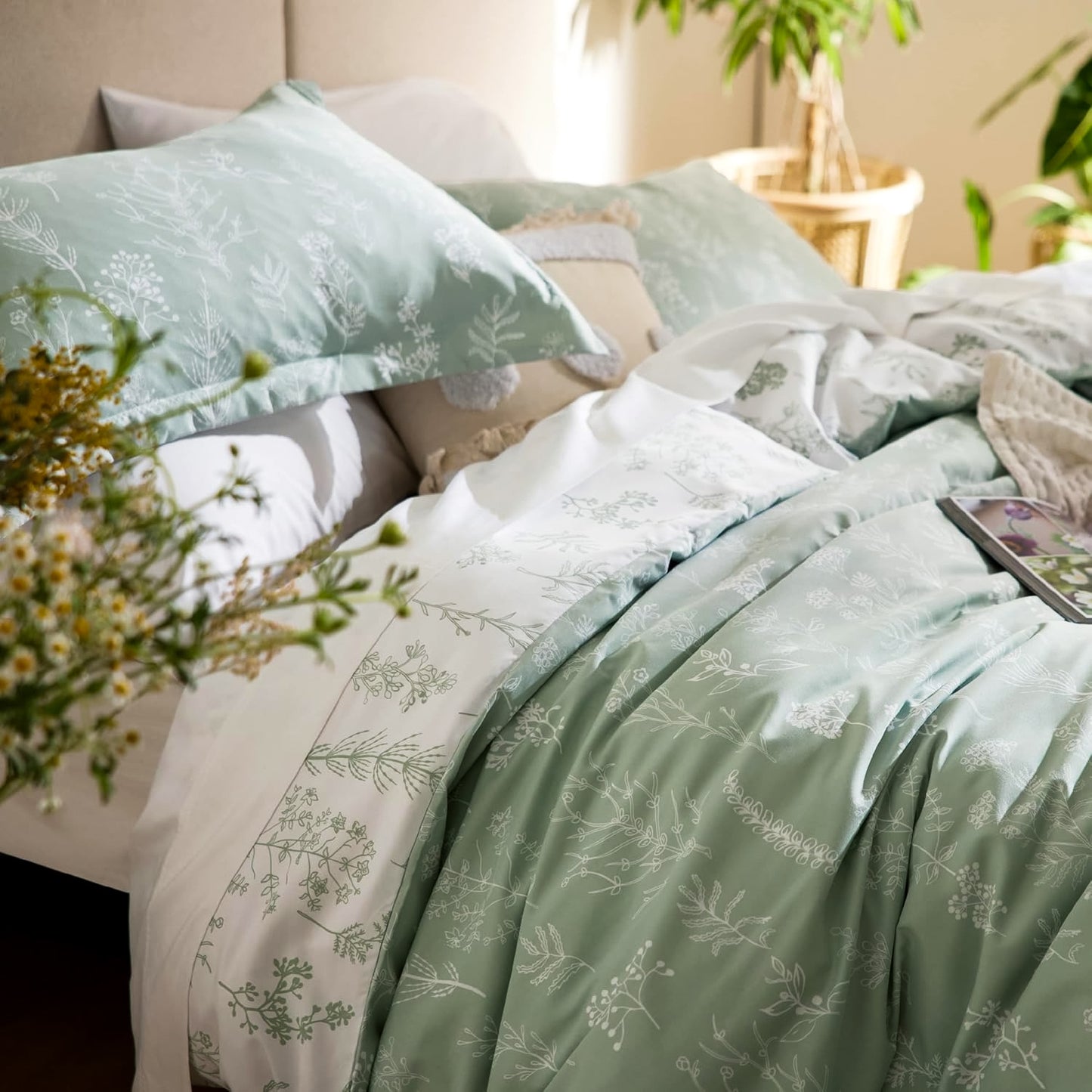 Floral 100% Cotton Duvet Cover Set – DV01