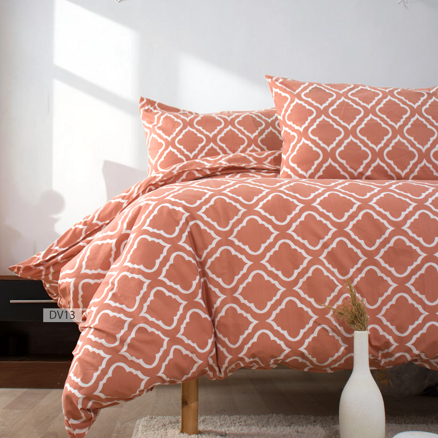Floral 100% Cotton Duvet Cover Set – DV13