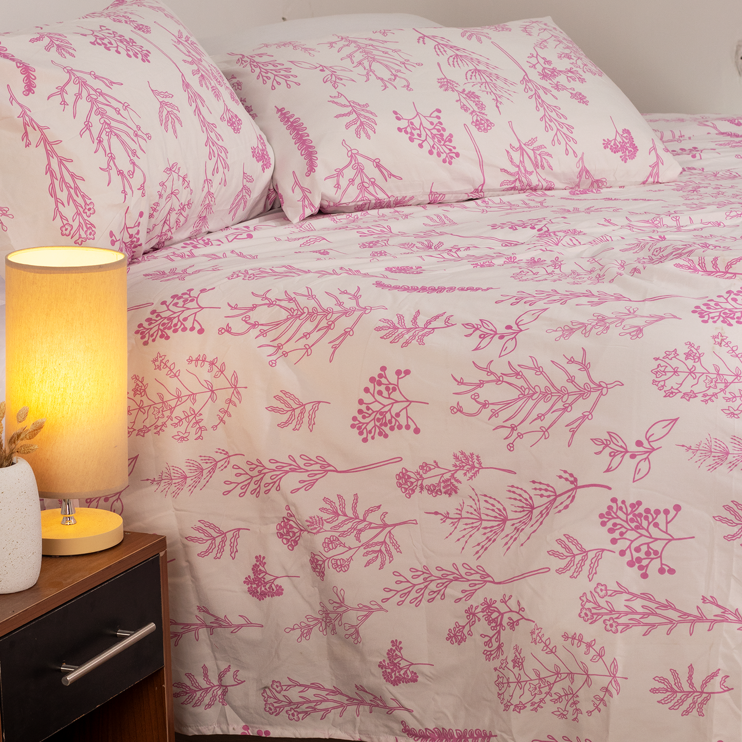 Floral Cotton Bedsheet Set - Ps04