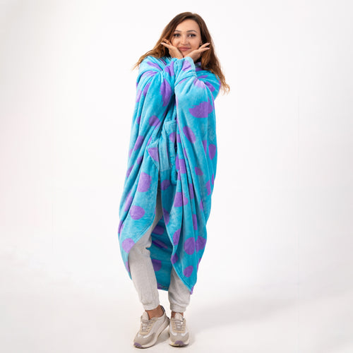 Wearable Hoodie Blanket – One Size Unisex – Shalaby Pattern