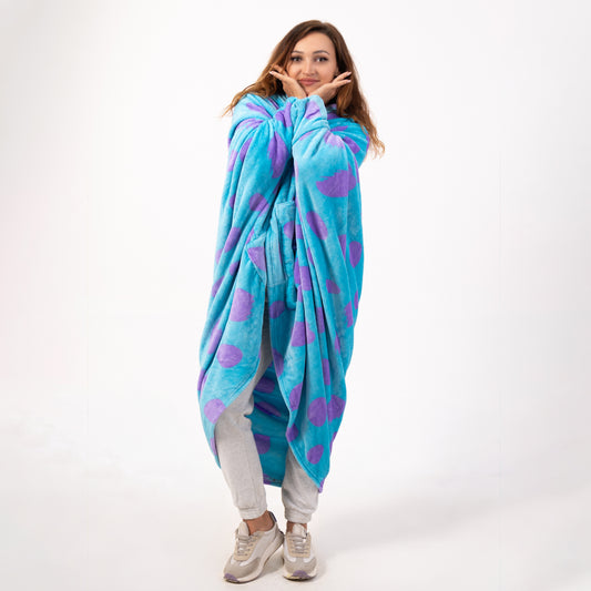 Wearable Hoodie Blanket – One Size Unisex – Shalaby Pattern